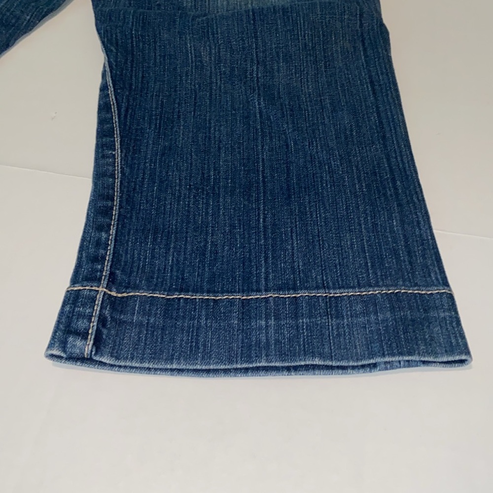 BKE Denim Madison Stretch Distressed Women’s Size 29 Capri Blue Jeans - Picture 3 of 14